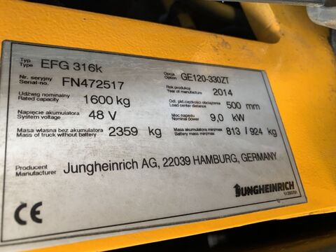 Jungheinrich EFG316K