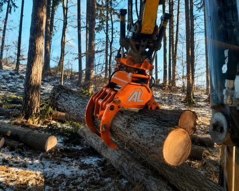 Sonstige Holzgreifer Holzzange Festanbau Baggeranbau 