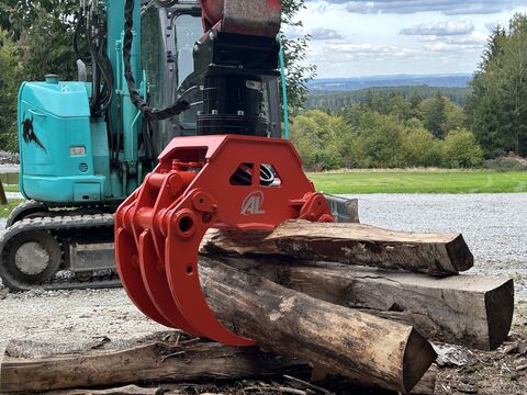 AL-Anbaugeräte AL Multigreifer Bagger Festanbau Holzzange Multi