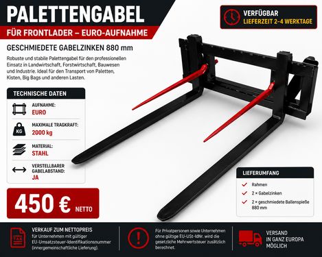 Sonstige Palettengabel / Palettenträger für Frontlader
