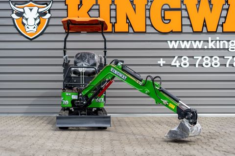Kingway Minibagger NX10 Bagger 1000 kg mit Joystick King