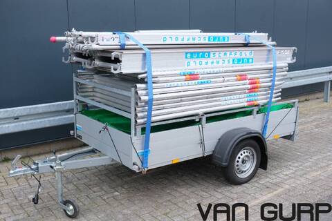 Anssems aanhanger met Euroscafford rolsteiger steiger 10