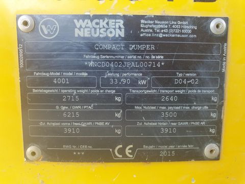 Wacker Neuson 4001s