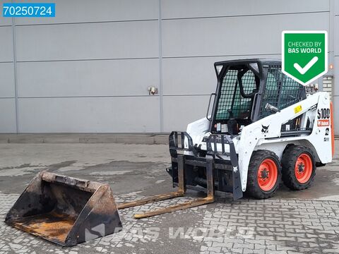 Bobcat S100 BUCKET AND FORKS - GERMAN MACHINE
