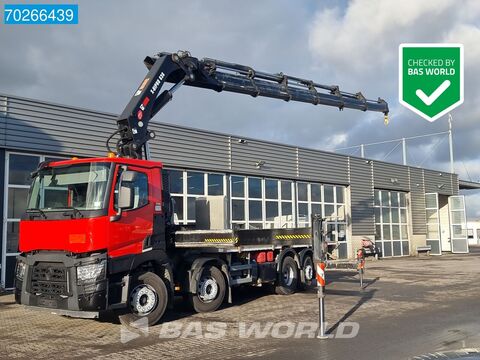 Renault C 460 8X2 HIAB X-Hipro 638 Kran 6x Extensions Li