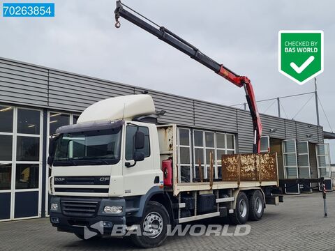 DAF CF85.410 6X4 Fassi F155A.0.23 kran Cane Retarder