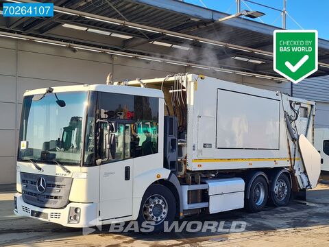 Mercedes-Benz Econic 2630 6X2 LNG Faun DU5 ROT Garbage truck R