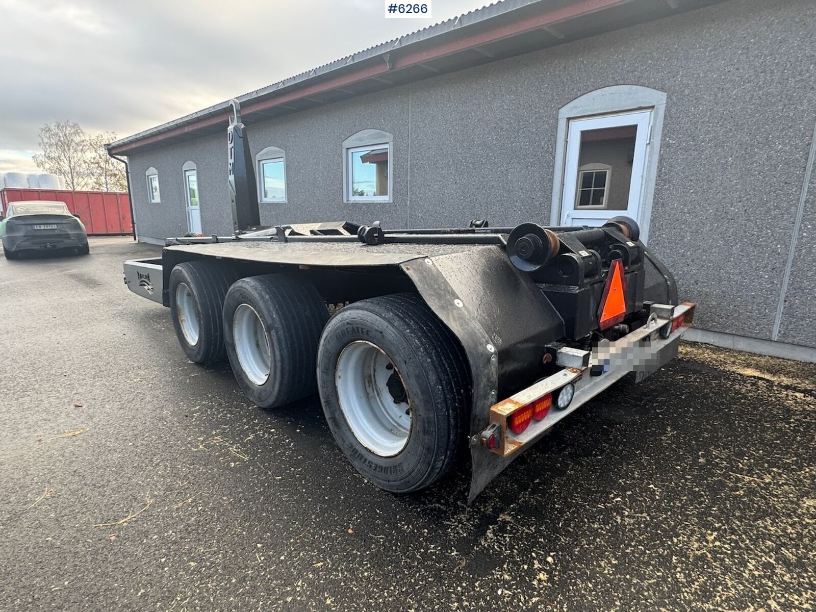 3 akslet traktor-containerhenger m/ krok 3