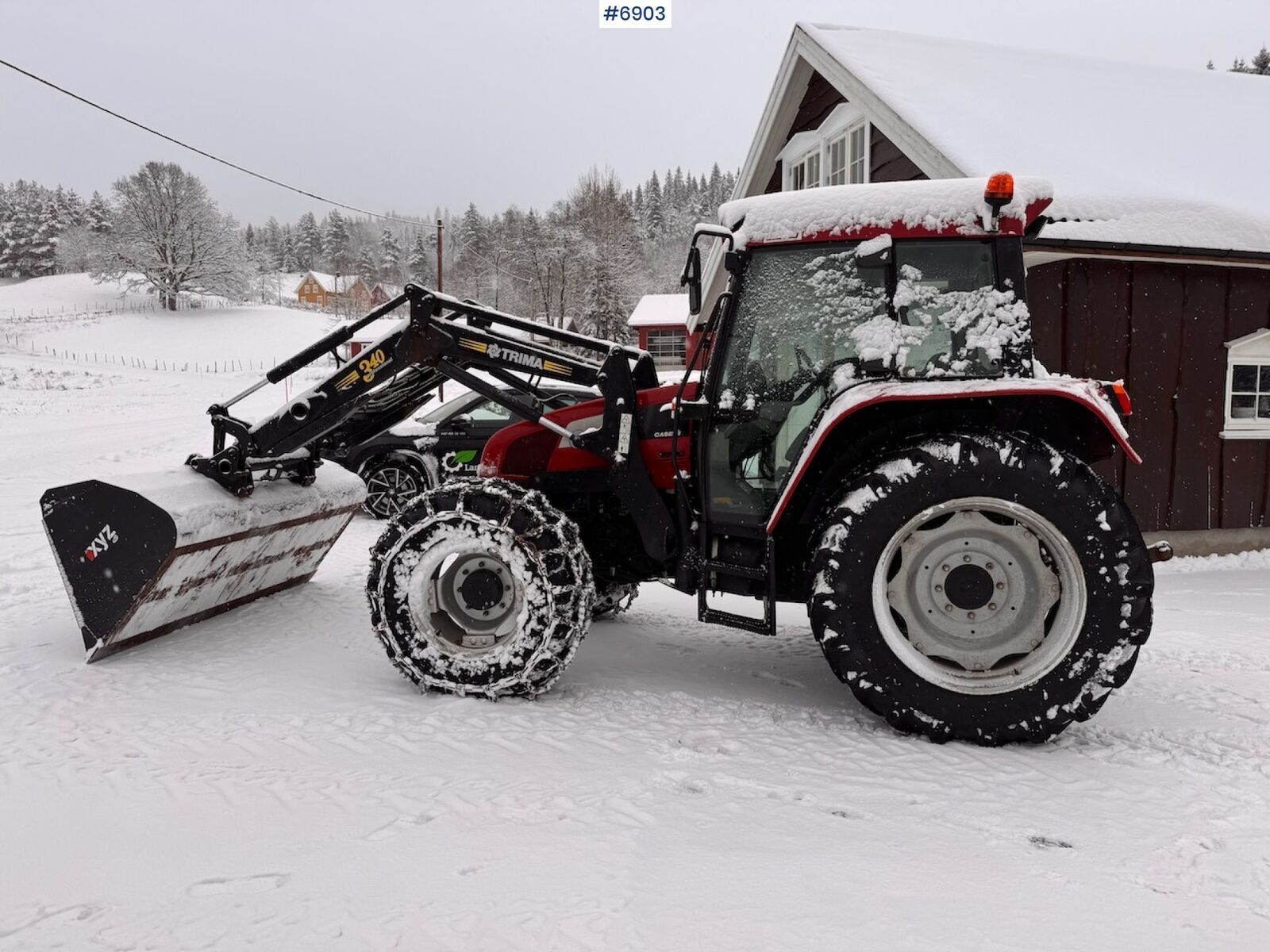 Case IH CS78A m/ frontlaster og 4 kjettinger 3