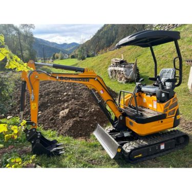 Schieder Minibagger WE18E mit YANMAR Motor und Schaufel-S