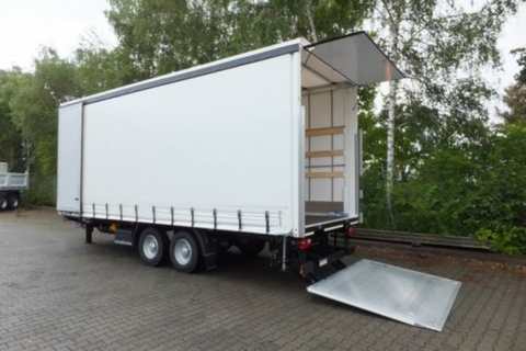 Möslein TPS 11 DL 7,30 neuer Planenanhänger, Ladebordwan