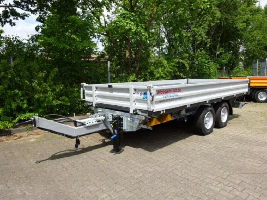 TTD11 weiß neuer Tandem 3- Seitenkipper Tieflade 3