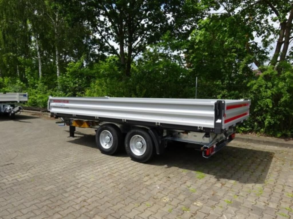 TTD11 weiß neuer Tandem 3- Seitenkipper Tieflade 3