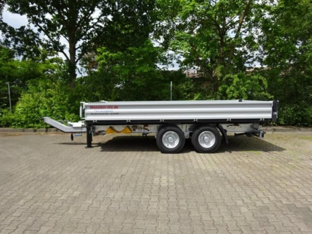 TTD11 weiß neuer Tandem 3- Seitenkipper Tieflade 1