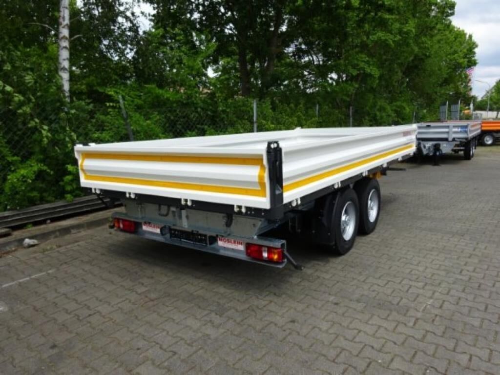 TTD 13 Weiß 13 t Tandem 3- Seitenkipper Tieflade 3