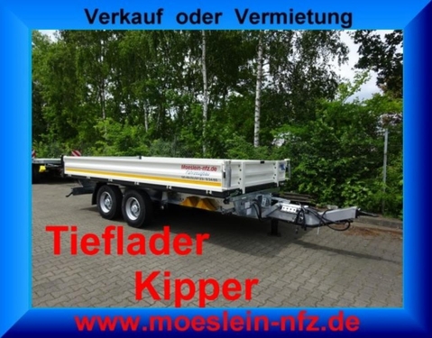 Sonstige TTD 13 Weiß 13 t Tandem 3- Seitenkipper Tieflade