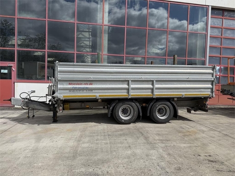 Sonstige DTD18 19 t Tandemkipper- Tieflader + Steckrungen