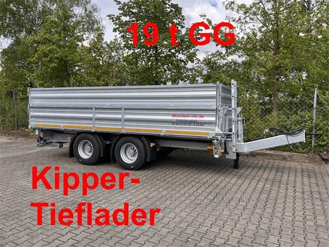Sonstige DTD 18 Schwebheim 19 t Tandemkipper- Tieflader,A
