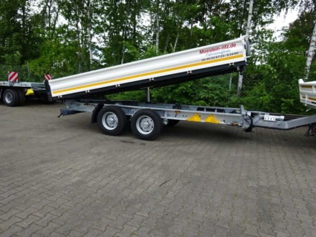 TTD11 weiß neuer Tandem 3- Seitenkipper Tieflade 2