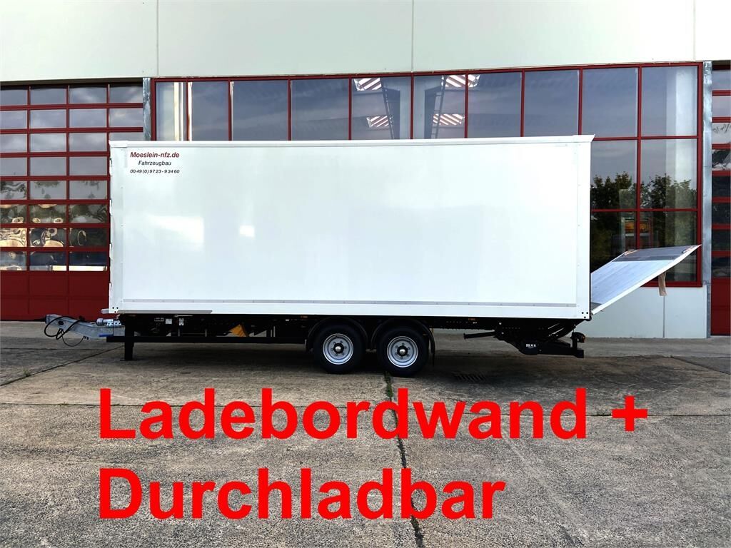 Möslein TK0105D-L Weiß Tandem Koffer, Ladebordwand 1,5 t 1
