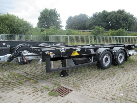 Krone ZZ Tandem- BDF- Wechselanhänger mit Ladebordwand