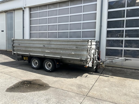 Humbaur D1AC Tandemkipper- Tieflader mit Aufsatz, neuwer