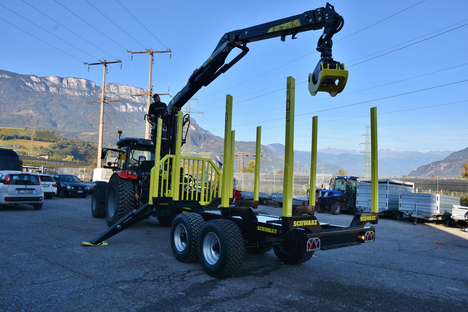 Schwarz Profi Forstanhänger mit Tajfun DOT 50ZK 2