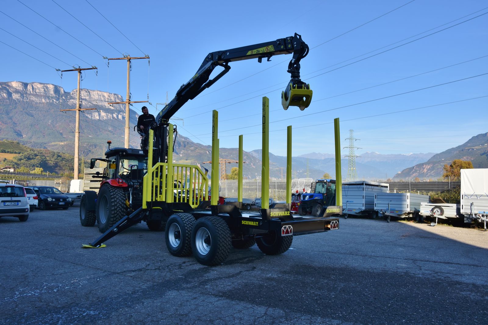 Schwarz Profi Forstanhänger mit Tajfun DOT 50ZK 3