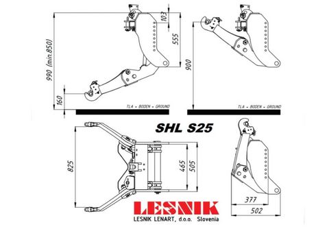 Lesnik Fronthydraulik Lesnik SHL S25