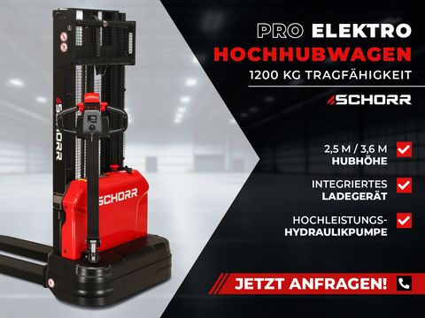 Sonstige SCHORR Elektro Hochhubwagen Pro 1200kg 2,5m Hubh