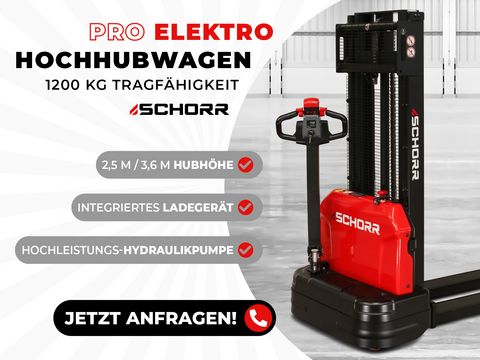 Sonstige SCHORR Hochhubwagen Pro 1200kg 3,6m Hubh