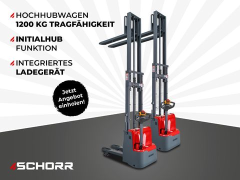 Sonstige SCHORR Elektro Hochhubwagen DUO 1200KG Tragkraft