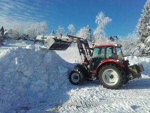 Schnee abfahren im Sauerland 