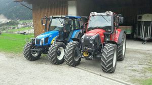 New Holland TL90 und Lindner Geotrac 94 ep