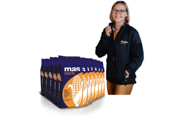12 Pkg. Maissaatgut MAS 220.V + Funktions-Strickjacke