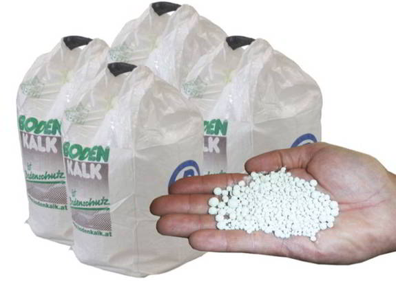 4 Big-Bags (à 600 kg) Bodenkalk Kalkkorn S